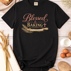 Blessed and Baking Christian Women's T-Shirt
