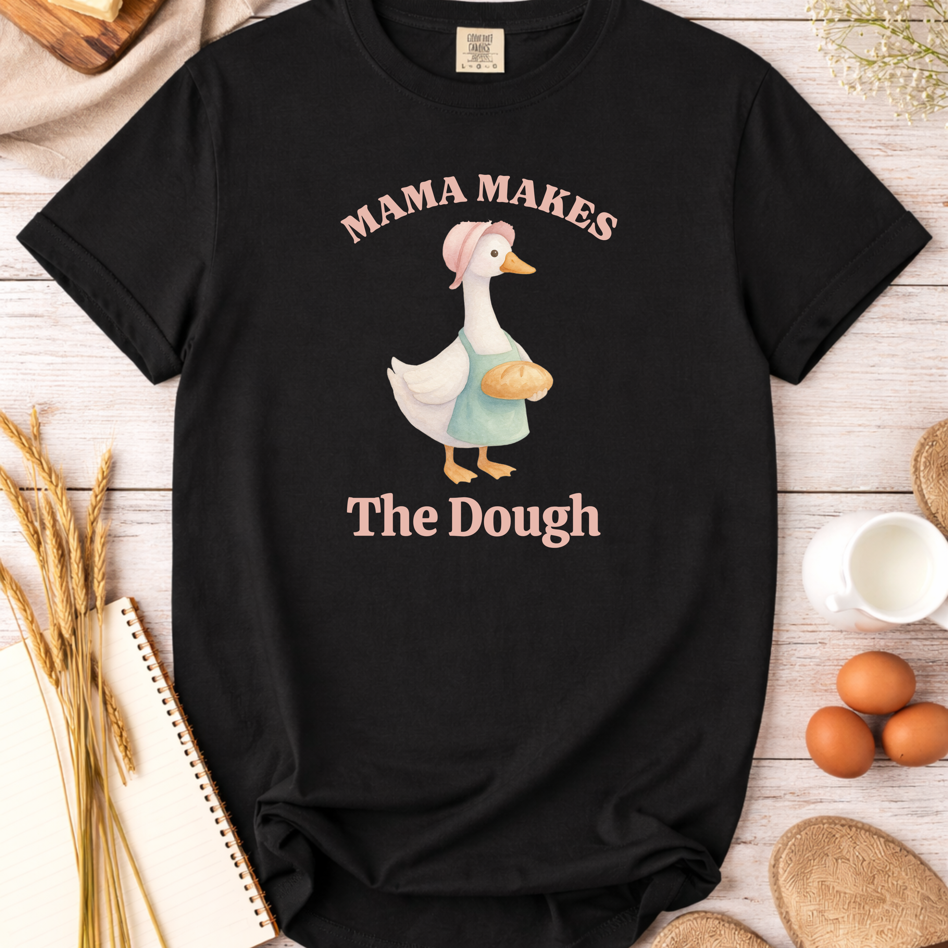 Mama Makes the Dough Silly Goose Mom Baking T-shirt