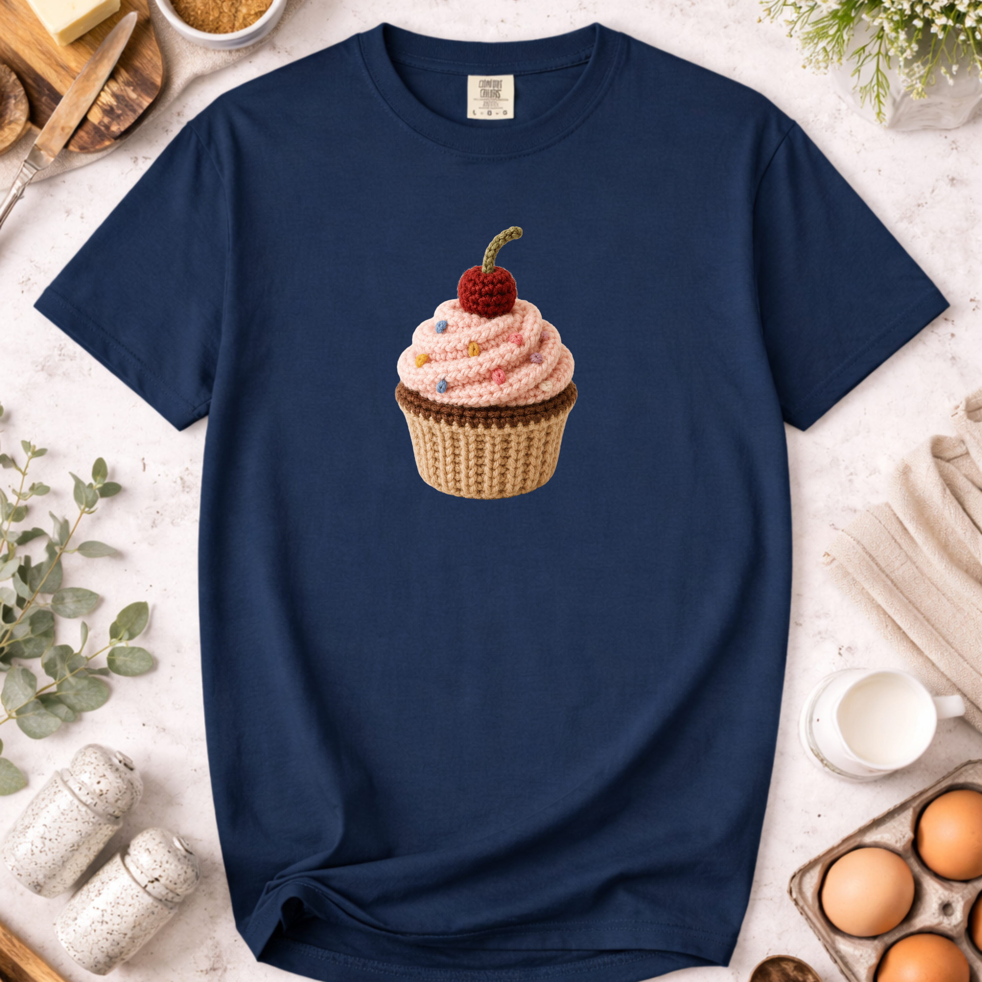 Crochet Cupcake T-Shirt