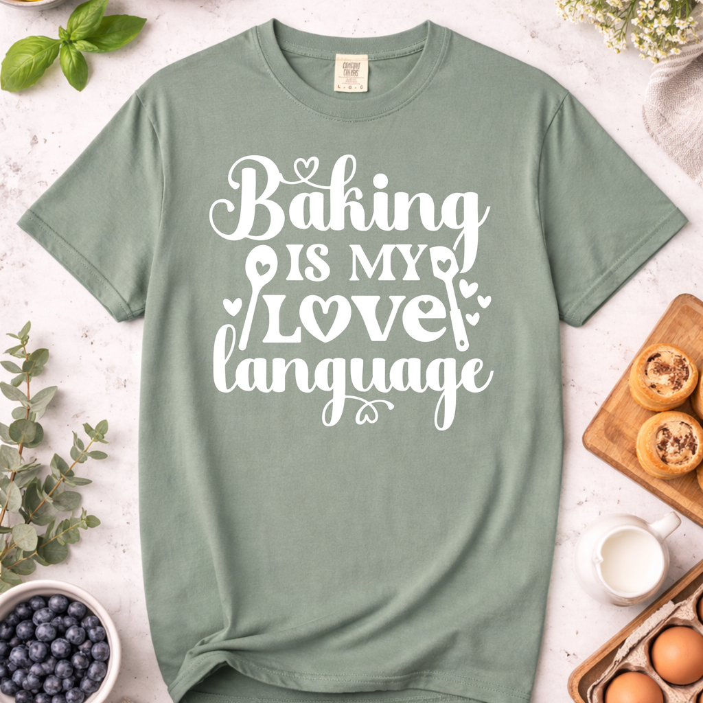 Baking Is My Love Language T-Shirt — Cute Baker Gift