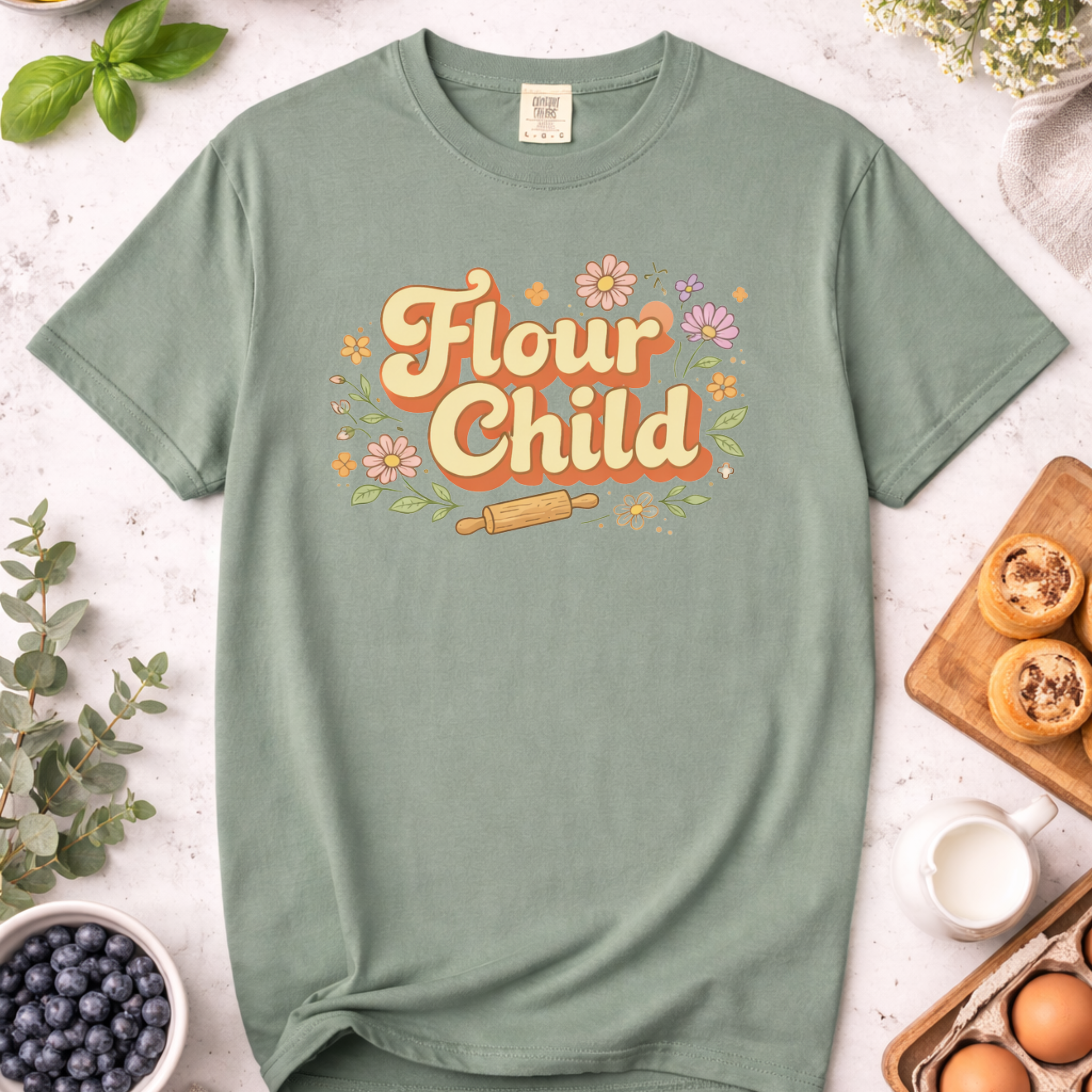 Flour Child Baking T-Shirt — Funny Baker Shirt