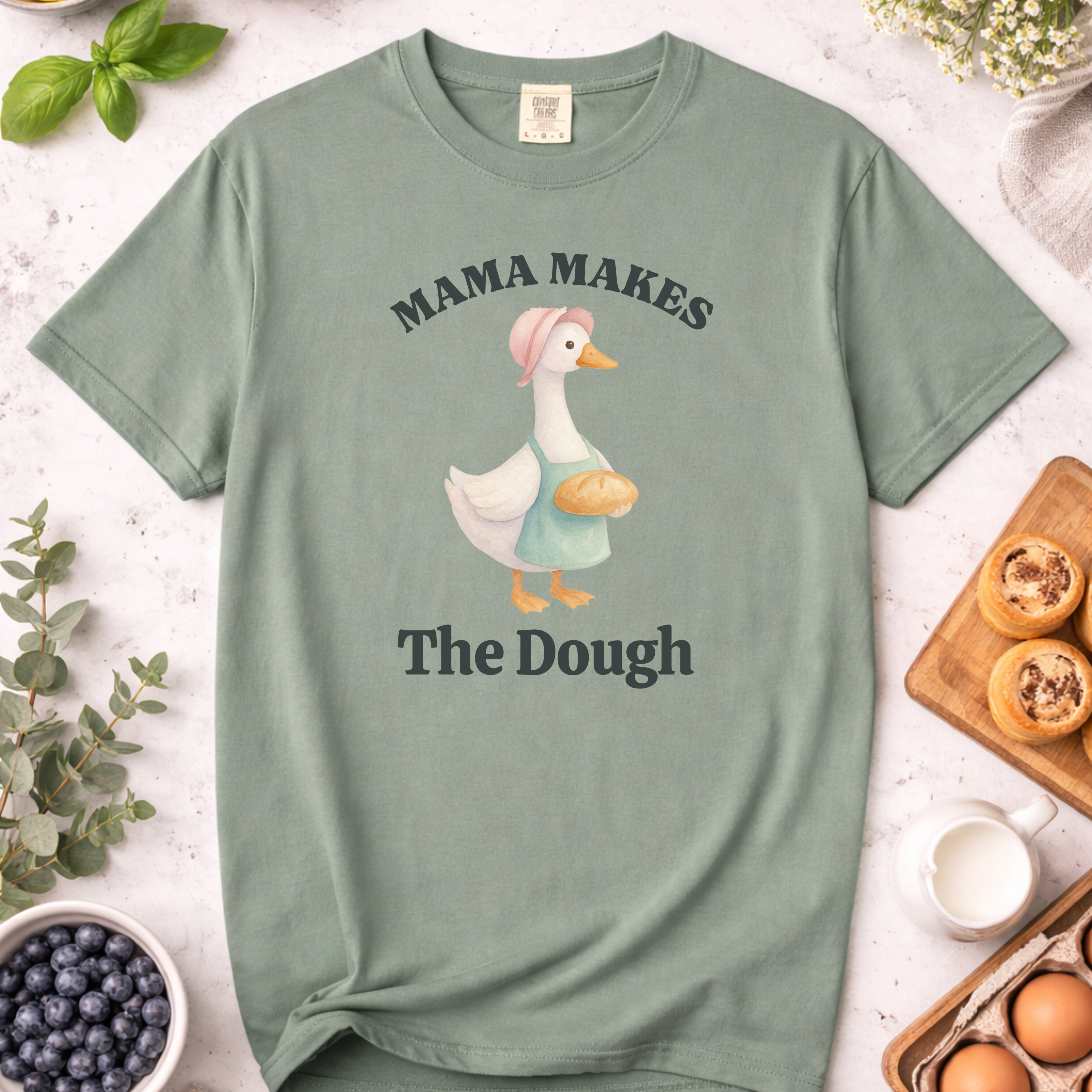 Mama Makes the Dough Silly Goose Mom Baking T-shirt