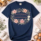 Motherhood Is Kingdom Work Floral T-Shirt