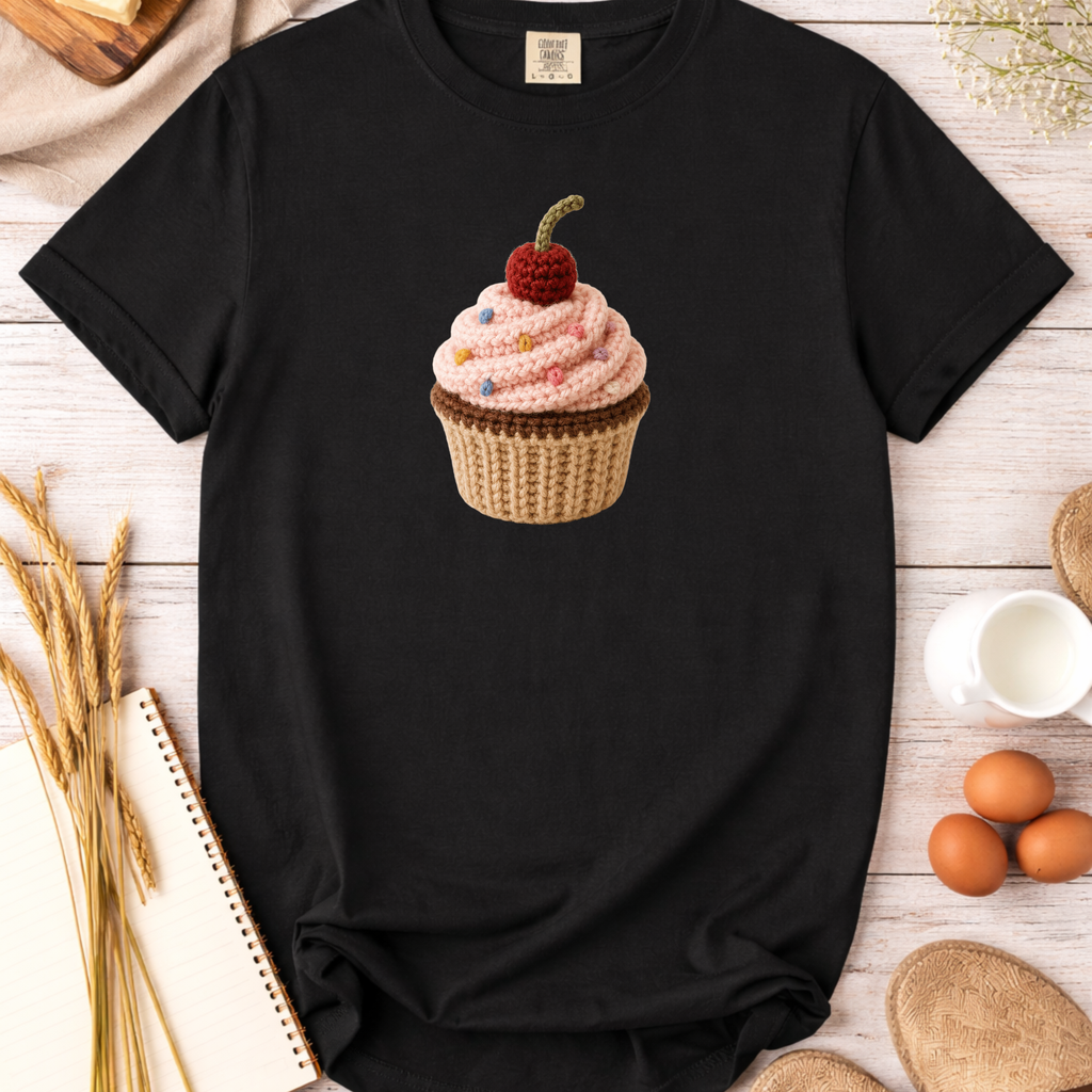 Crochet Cupcake T-Shirt