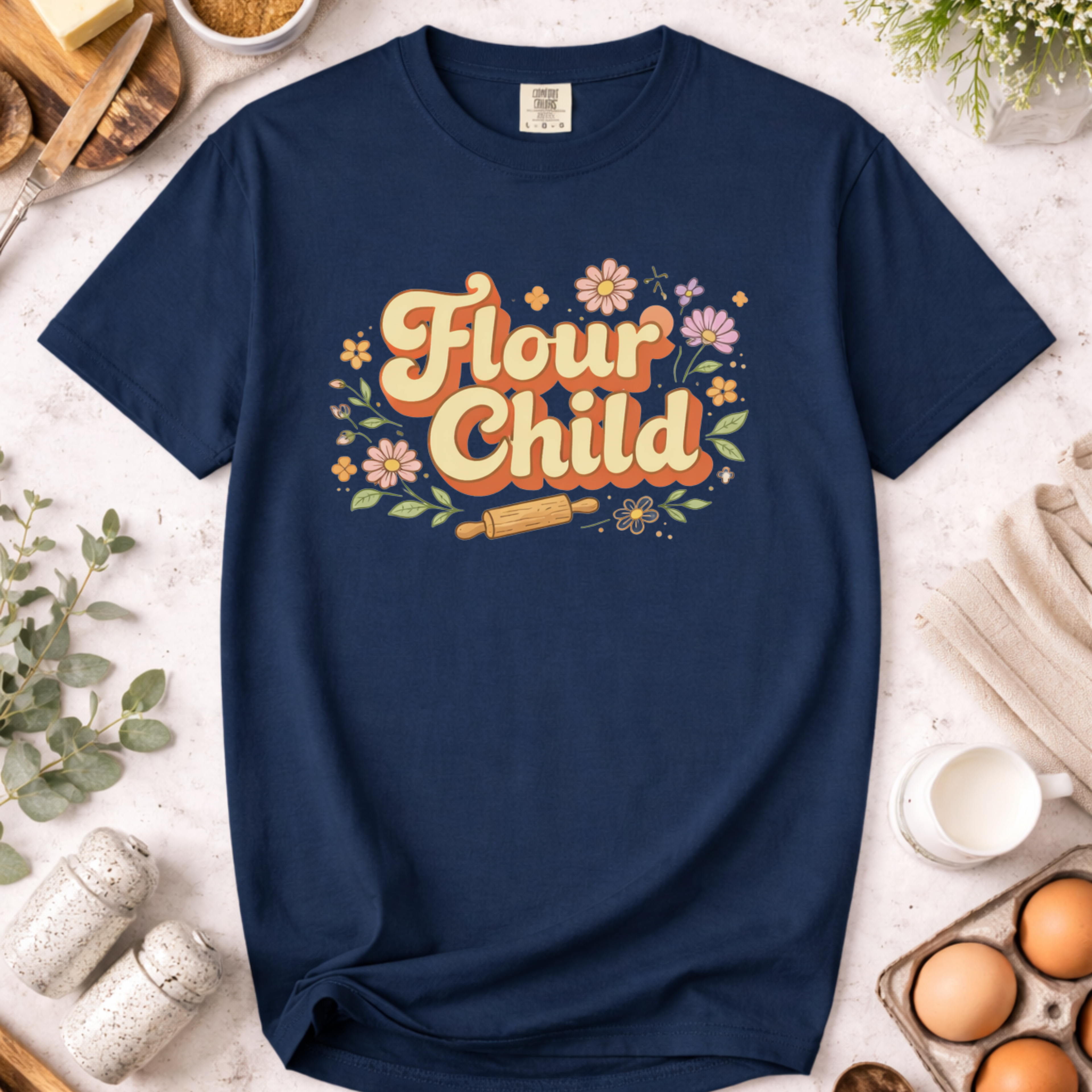 Flour Child Baking T-Shirt — Funny Baker Shirt