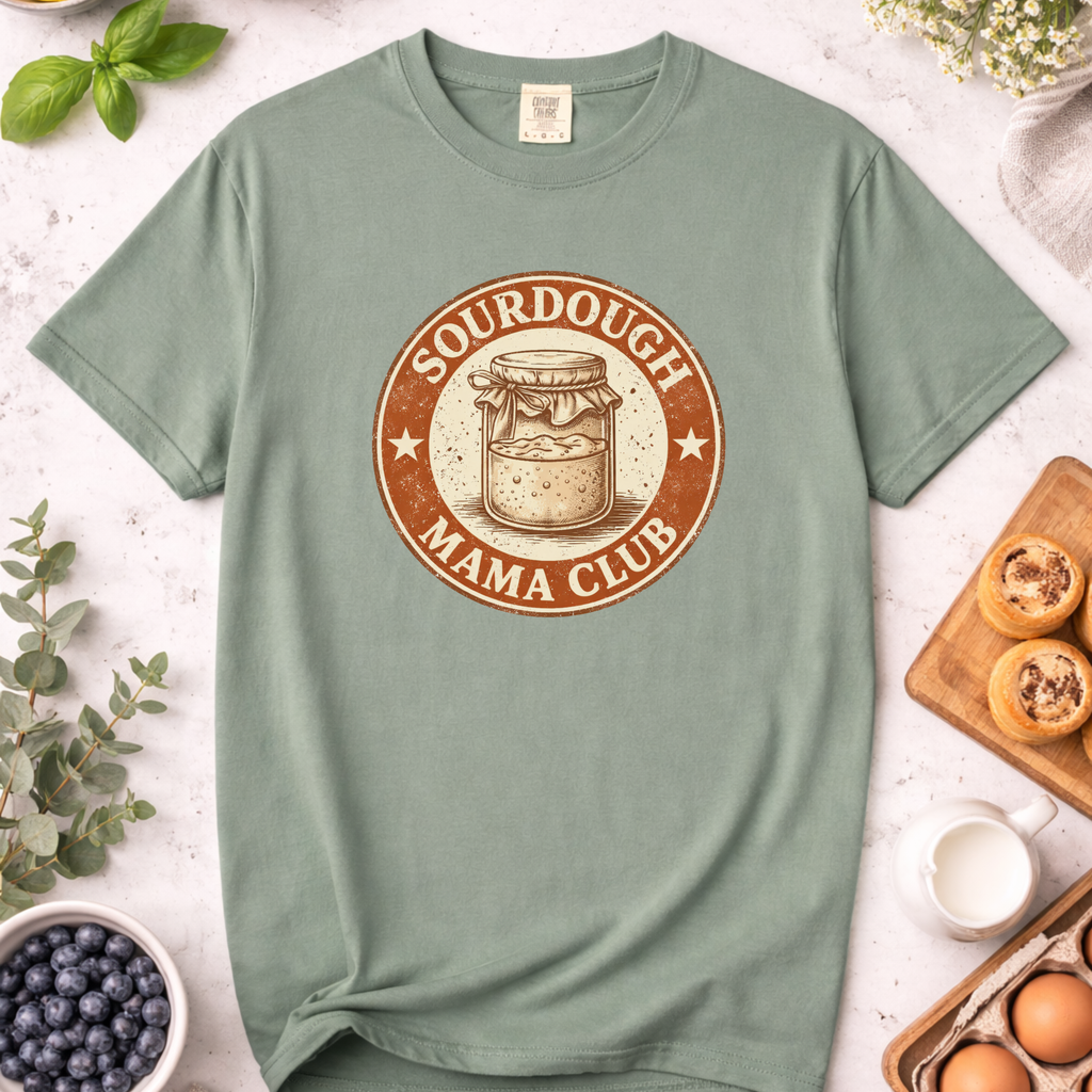 Sourdough Mama Club T-Shirt — Baker Mom Gift
