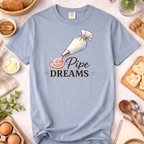 Pipe Dreams Funny Cake Decorating T-Shirt — Cake Decorator Humor Tee