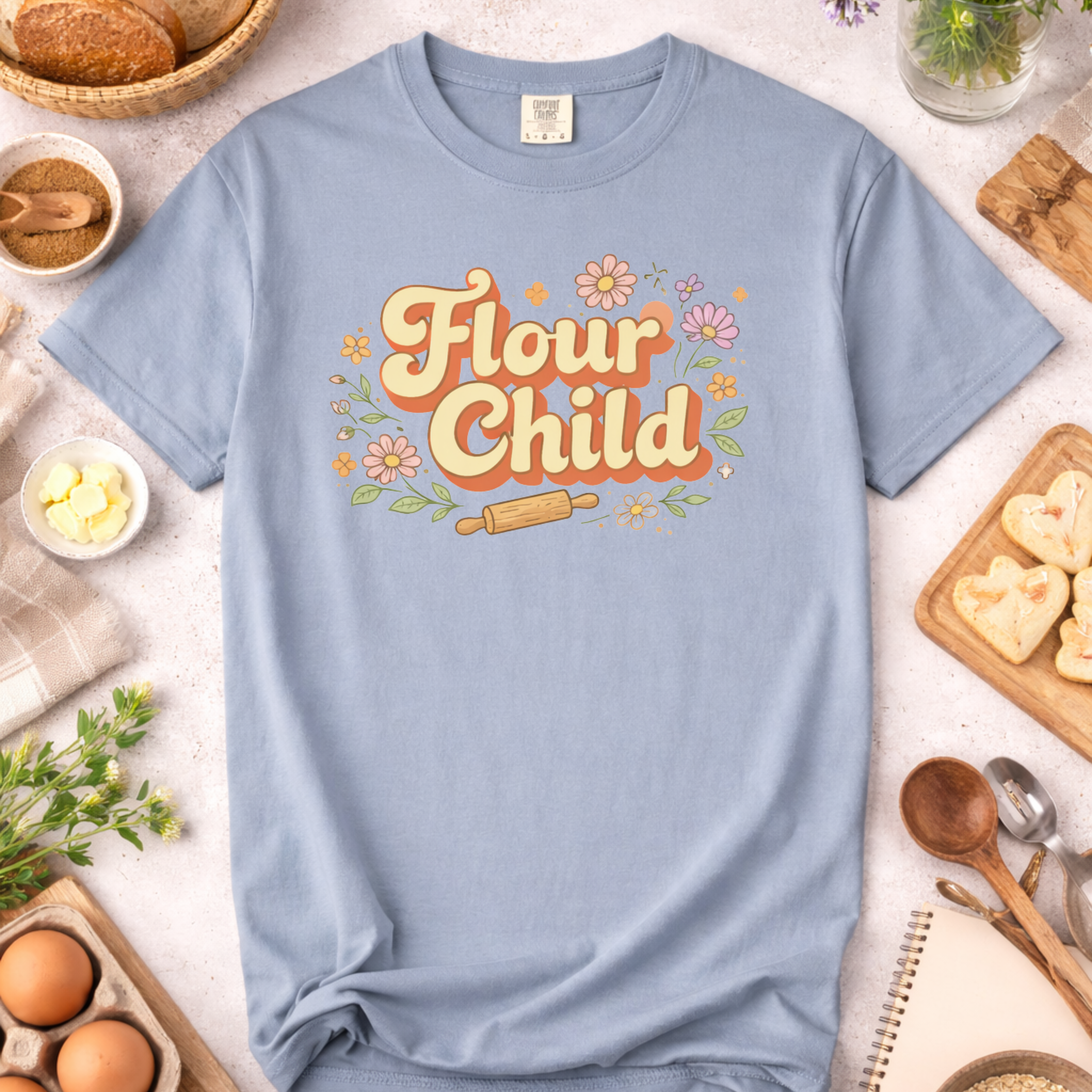 Flour Child Baking T-Shirt — Funny Baker Shirt