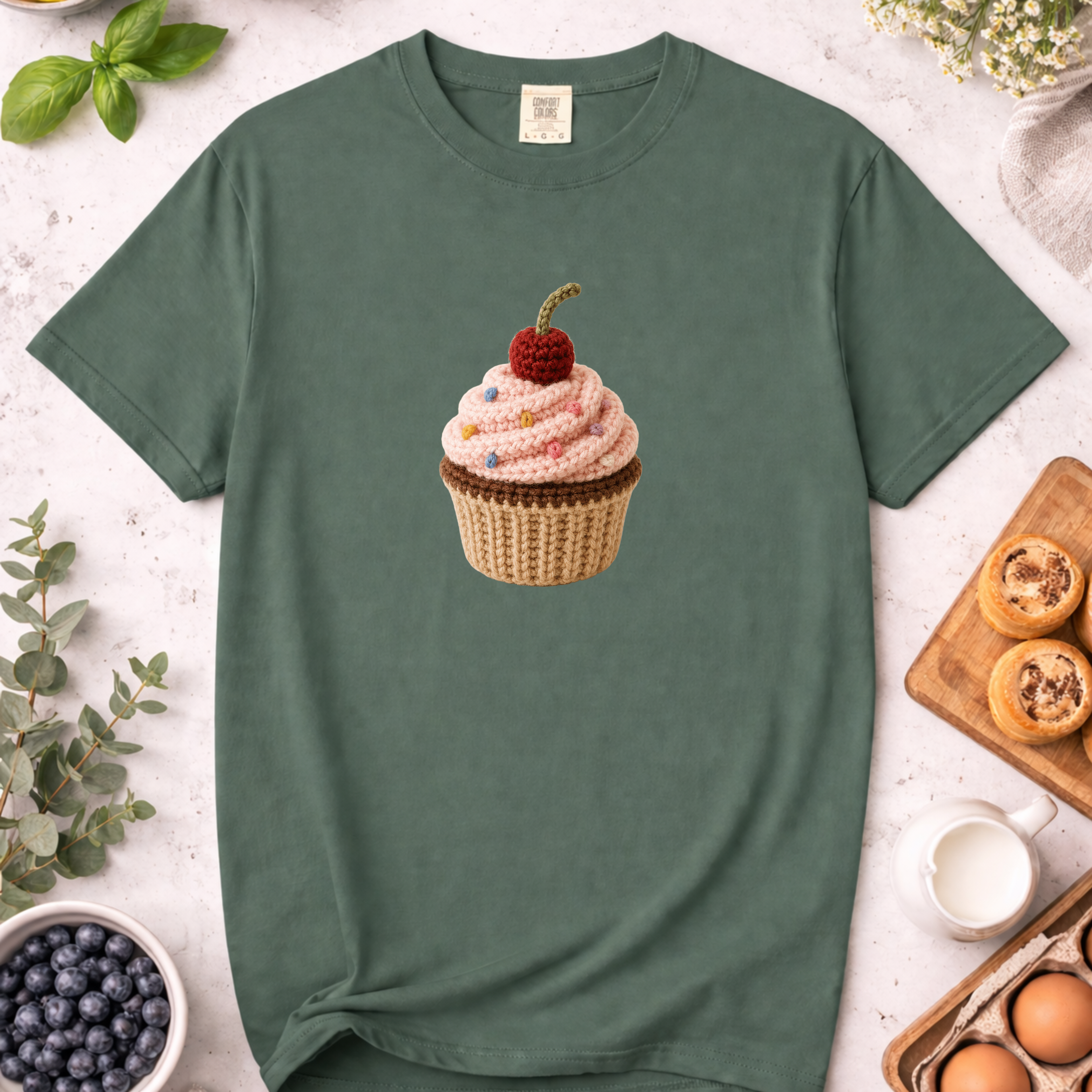 Crochet Cupcake T-Shirt