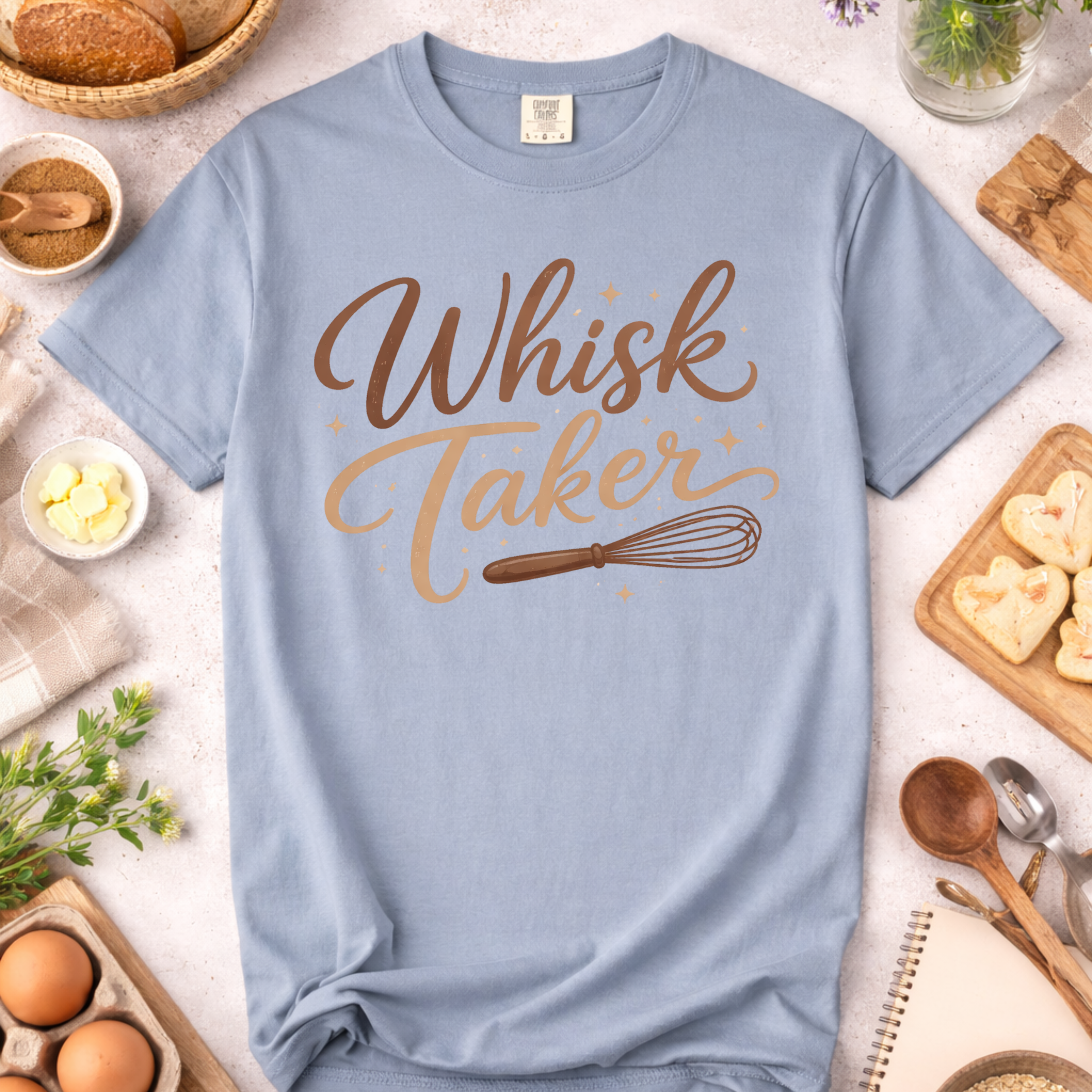 Whisk Taker Baking Humor T-Shirt — Funny Baker Gift