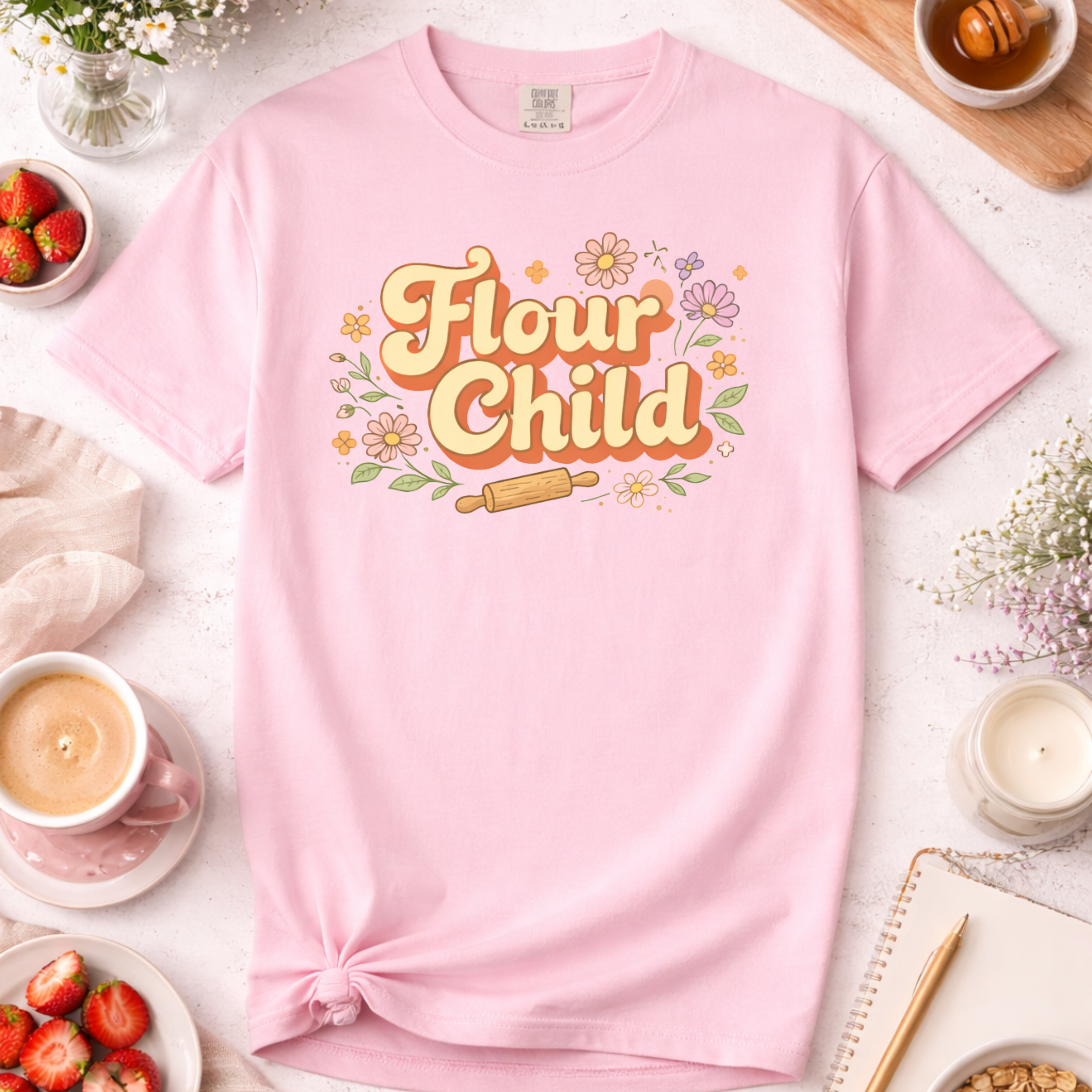 Flour Child Baking T-Shirt — Funny Baker Shirt
