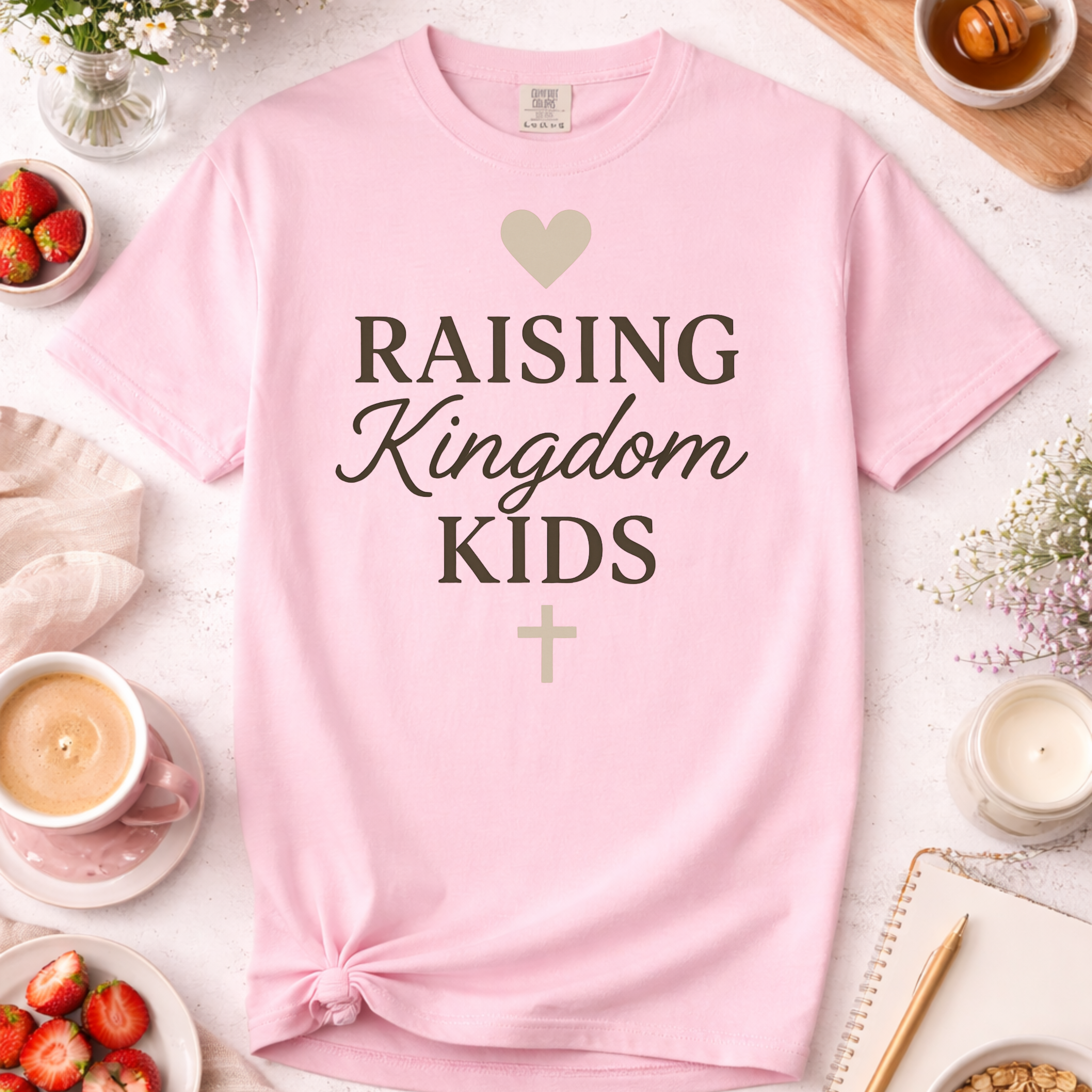 Raising Kingdom Kids Christian Mom T-Shirt