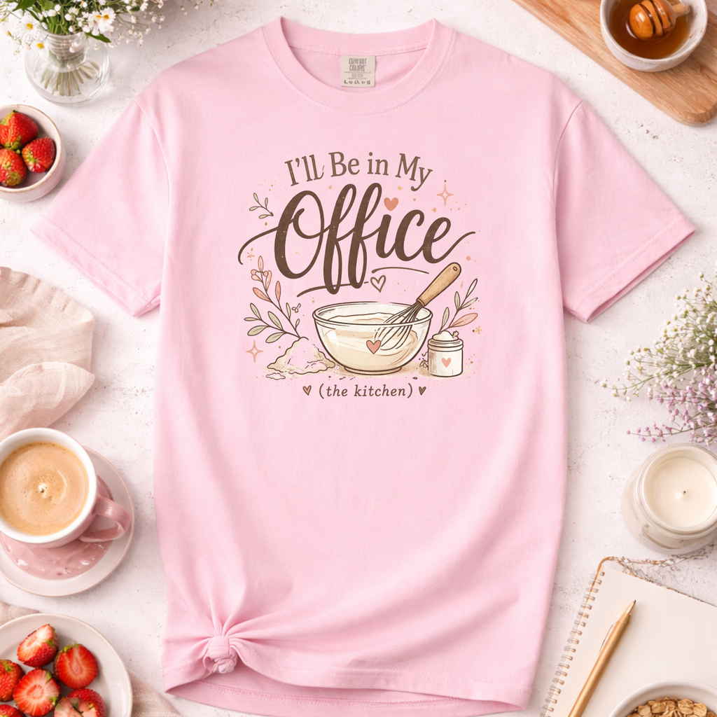 I'll Be In My Office Baking T-Shirt — Funny Baker Work Shirt