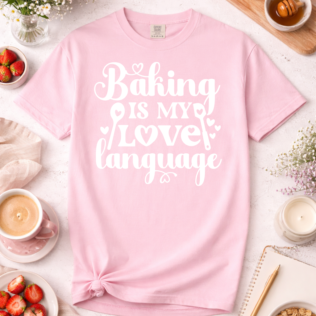 Baking Is My Love Language T-Shirt — Cute Baker Gift