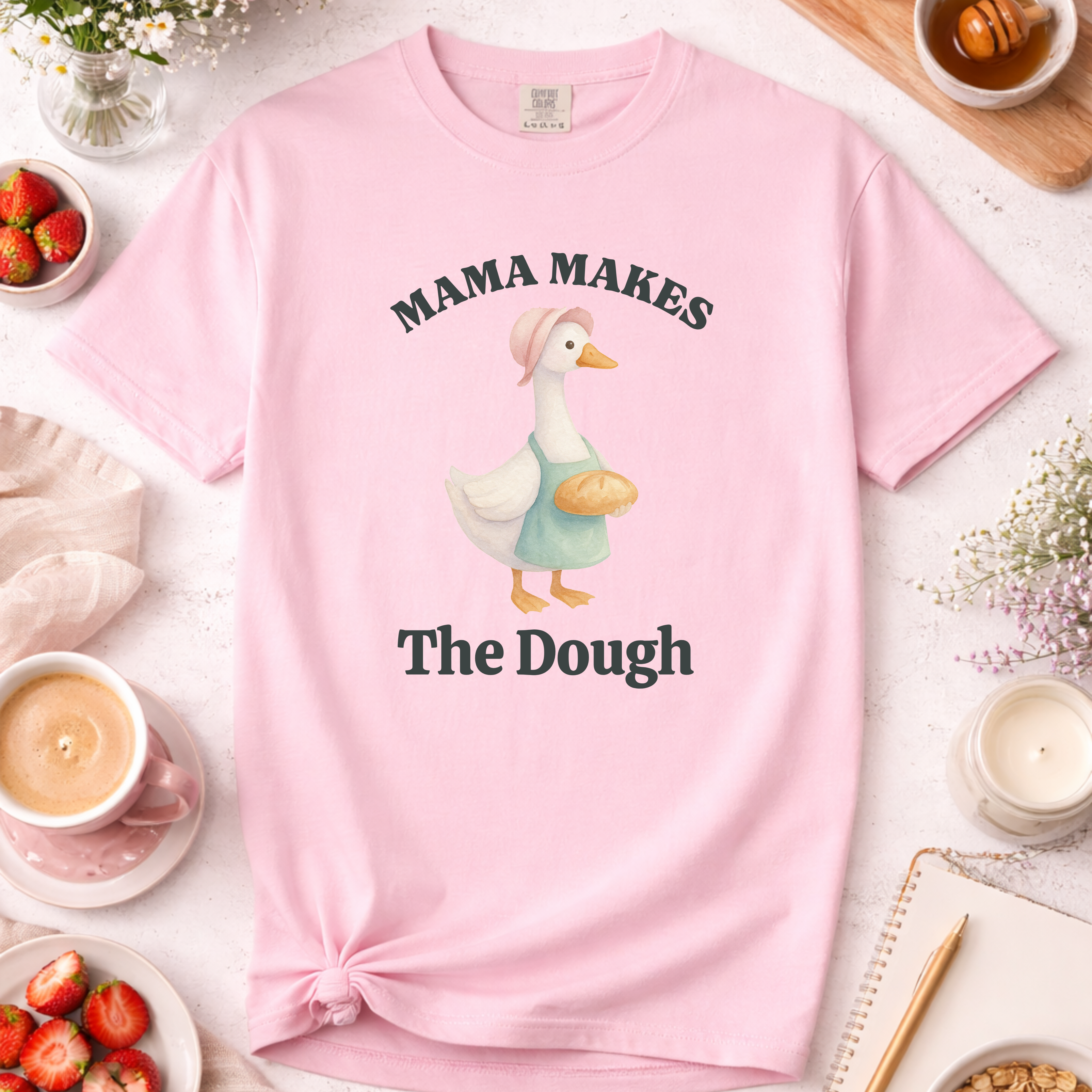 Mama Makes the Dough Silly Goose Mom Baking T-shirt