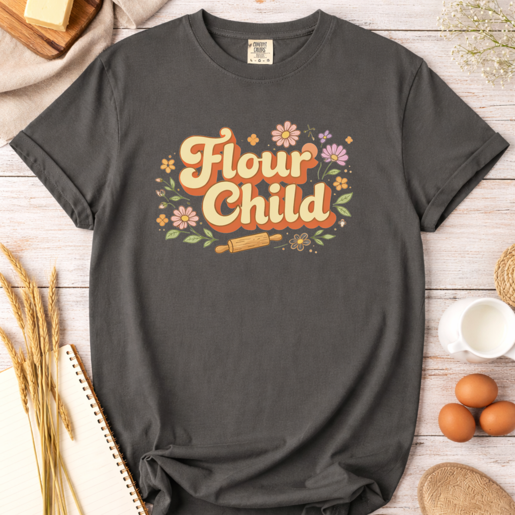 Flour Child Baking T-Shirt — Funny Baker Shirt