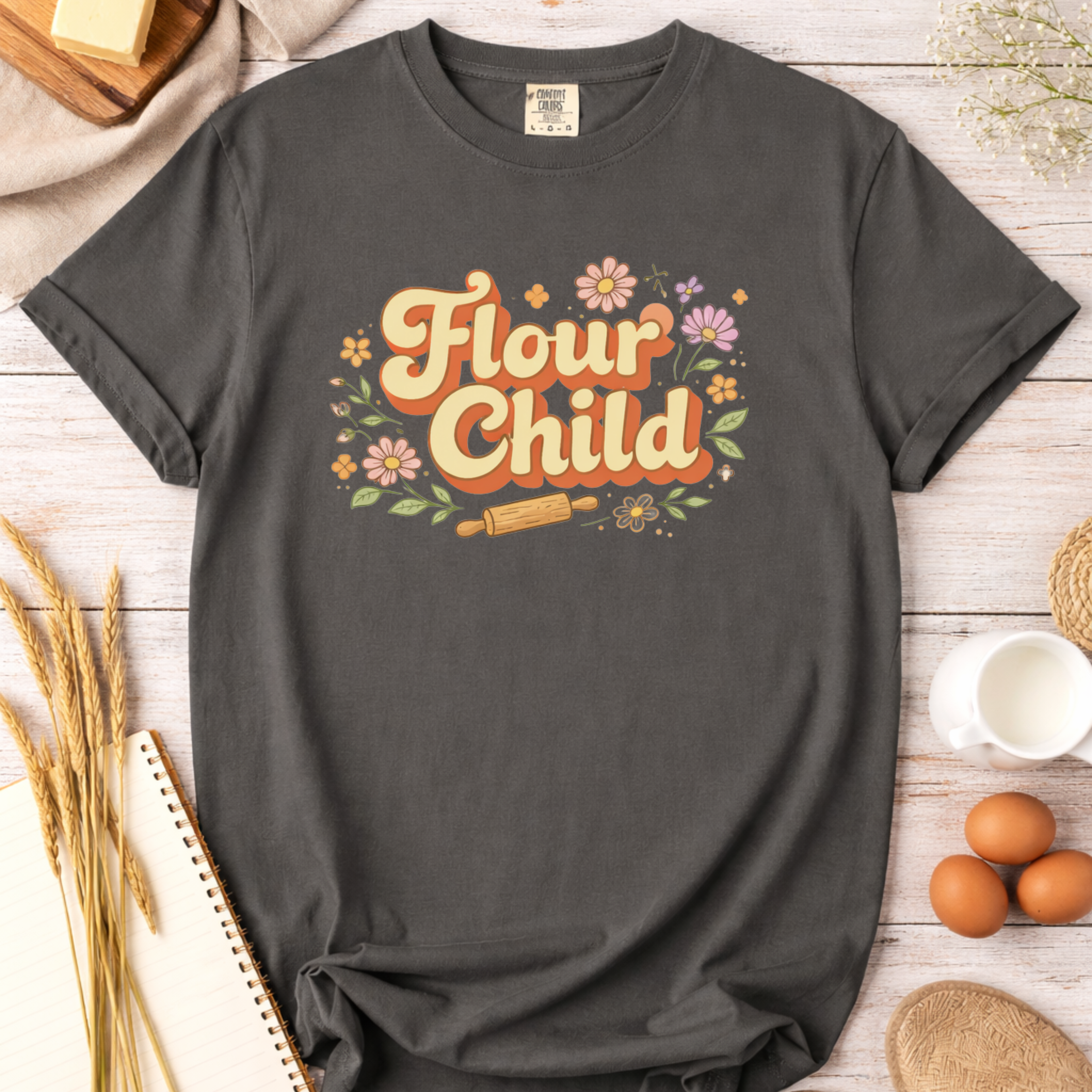 Flour Child Baking T-Shirt — Funny Baker Shirt