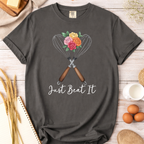 Just Beat It Baking Whisk T-Shirt — Funny Baking Humor Tee
