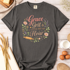 Grace, Grit, and a Little Bit of Flour Christian Baking T- shirt