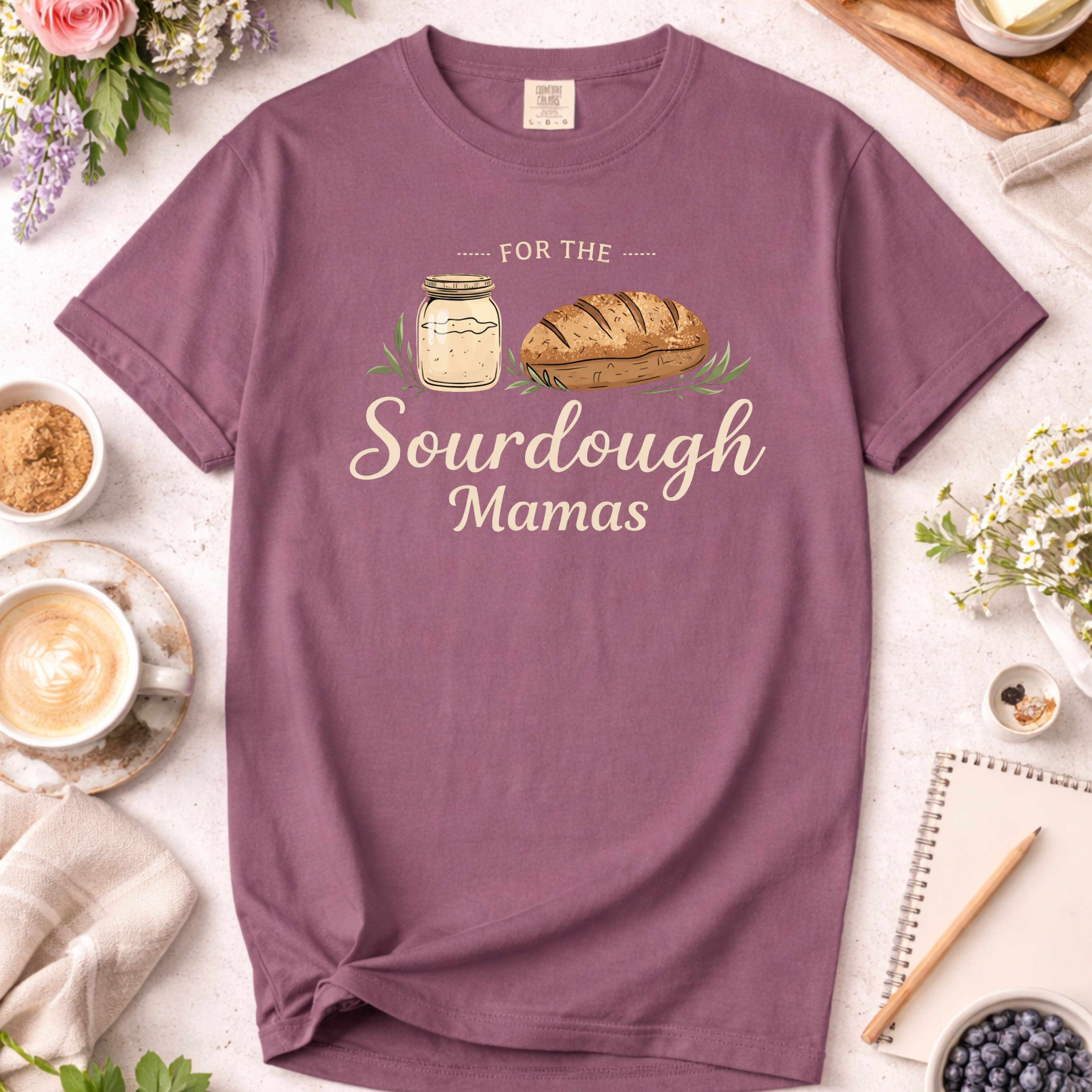 Sourdough Mama T-Shirt — Baking Mom Gift
