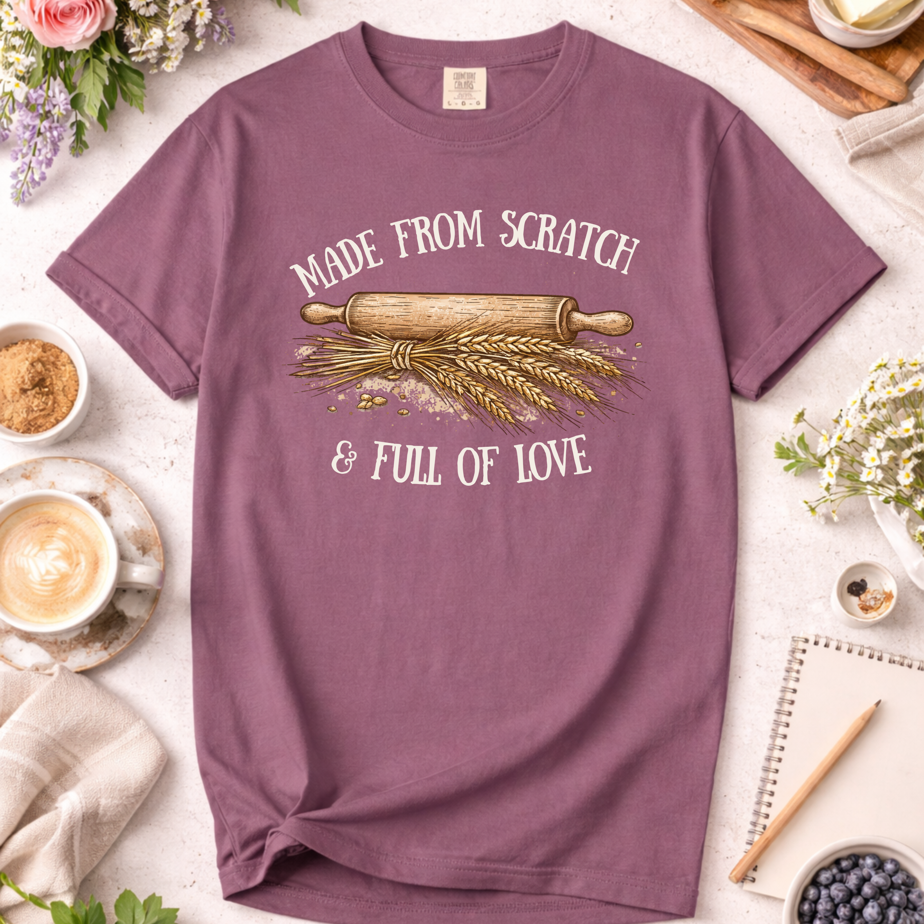 Baking Mama T-Shirt — "Made From Scratch and Full of Love"