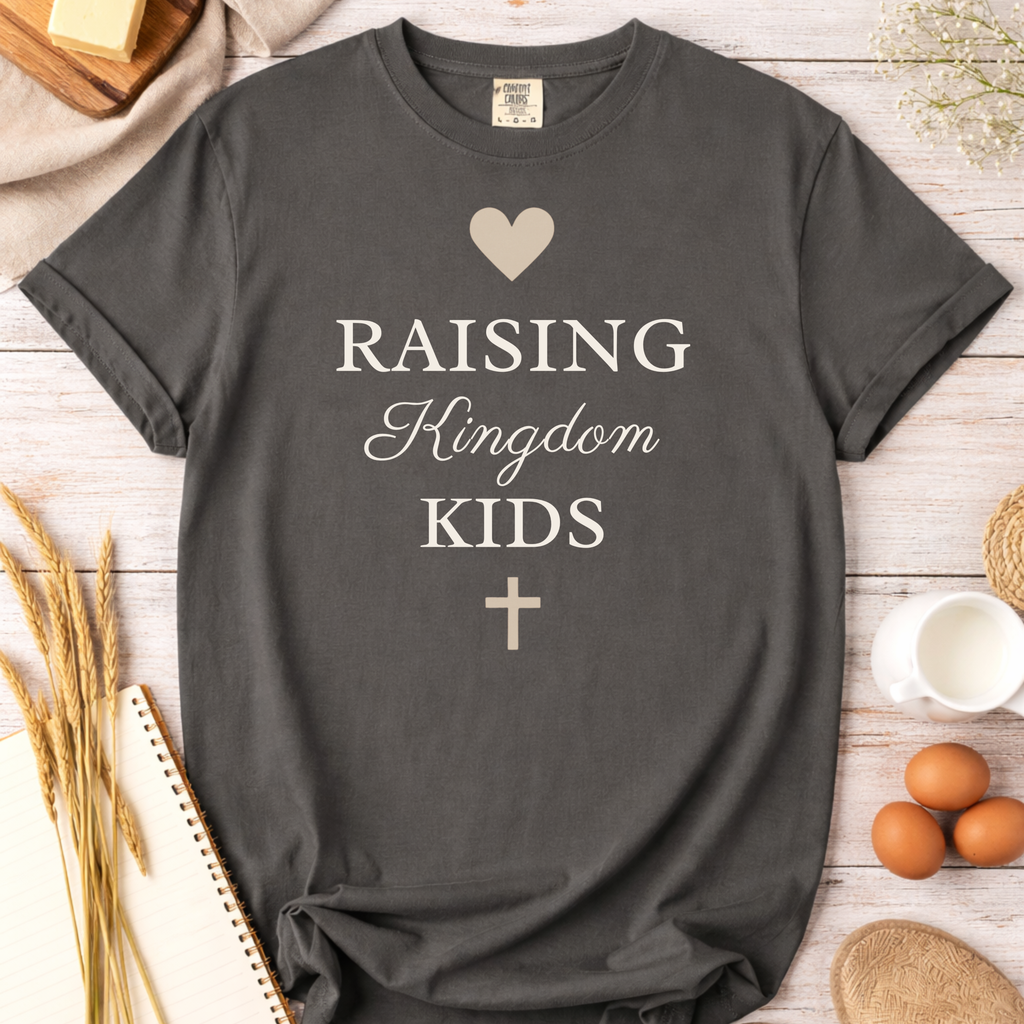 Raising Kingdom Kids Christian Mom T-Shirt