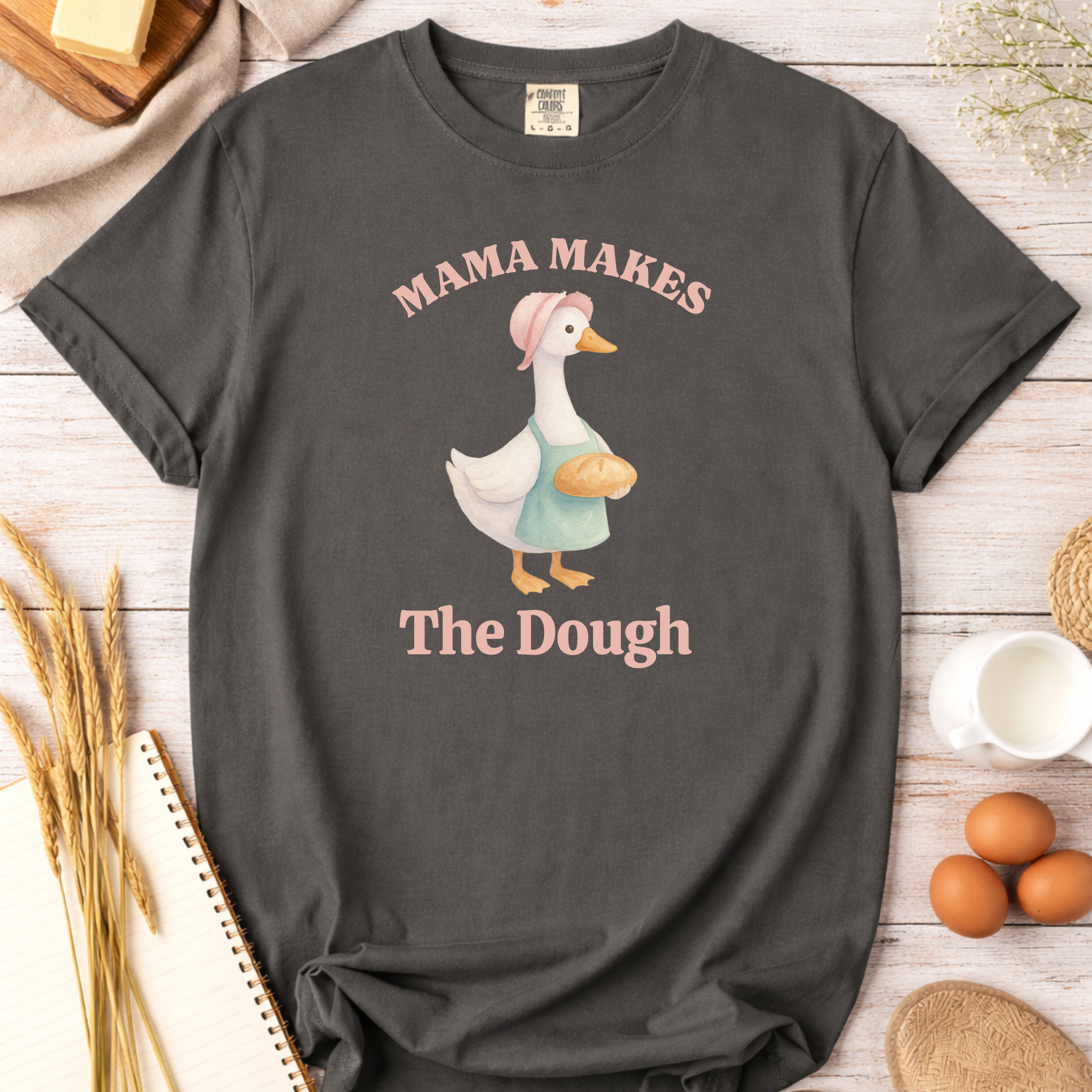Mama Makes the Dough Silly Goose Mom Baking T-shirt