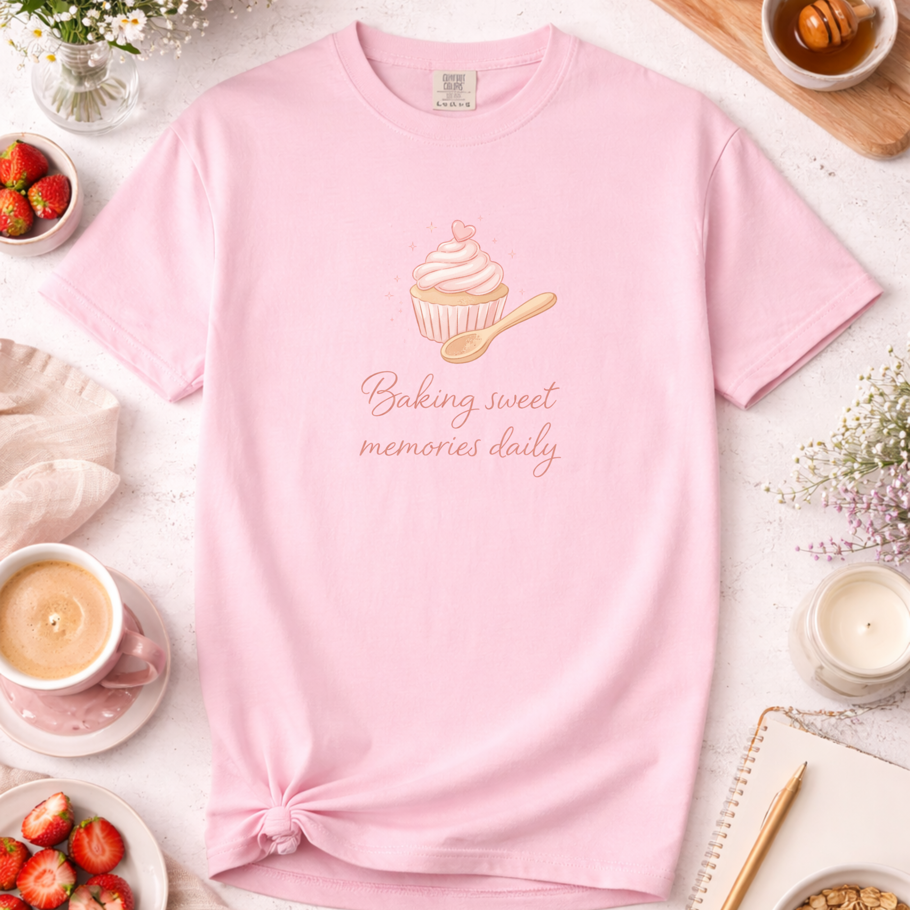 Mama Baking Shirt — "Baking Sweet Memories Daily" Tee
