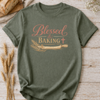 Blessed and Baking Christian Women's T-Shirt