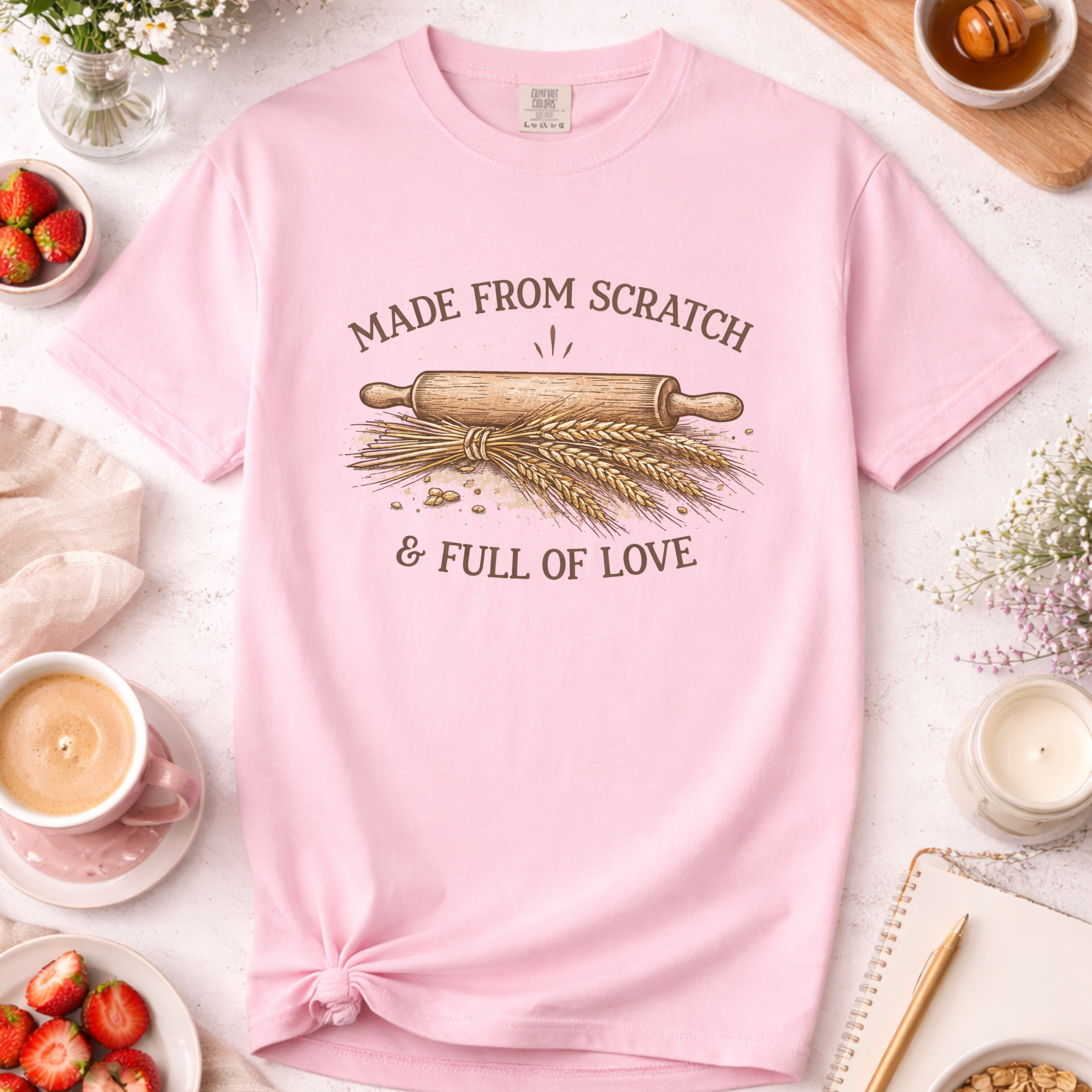 Baking Mama T-Shirt — "Made From Scratch and Full of Love"