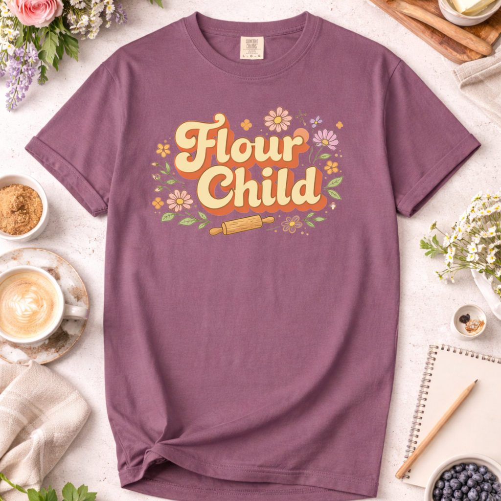 Flour Child Baking T-Shirt — Funny Baker Shirt