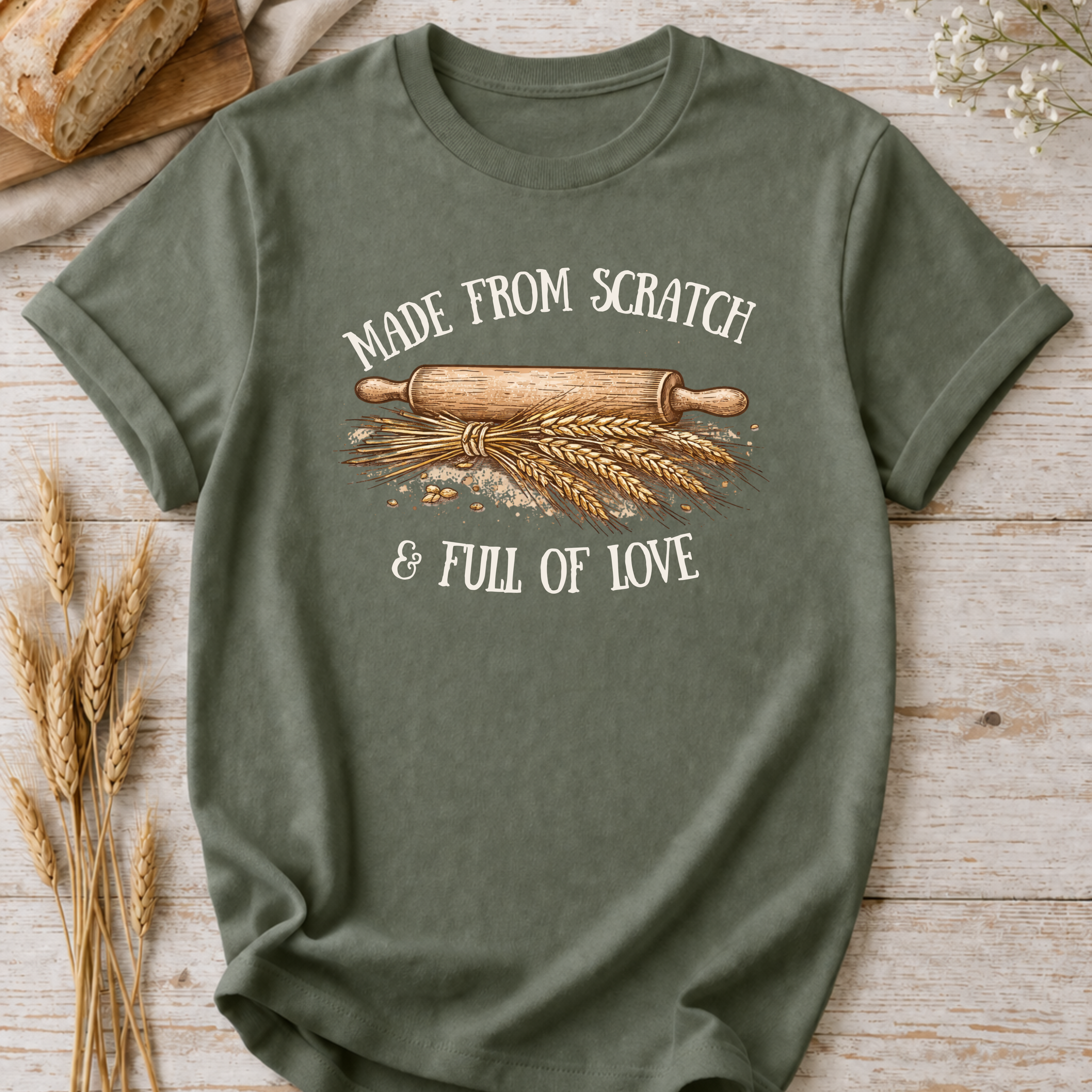 Baking Mama T-Shirt — "Made From Scratch and Full of Love"