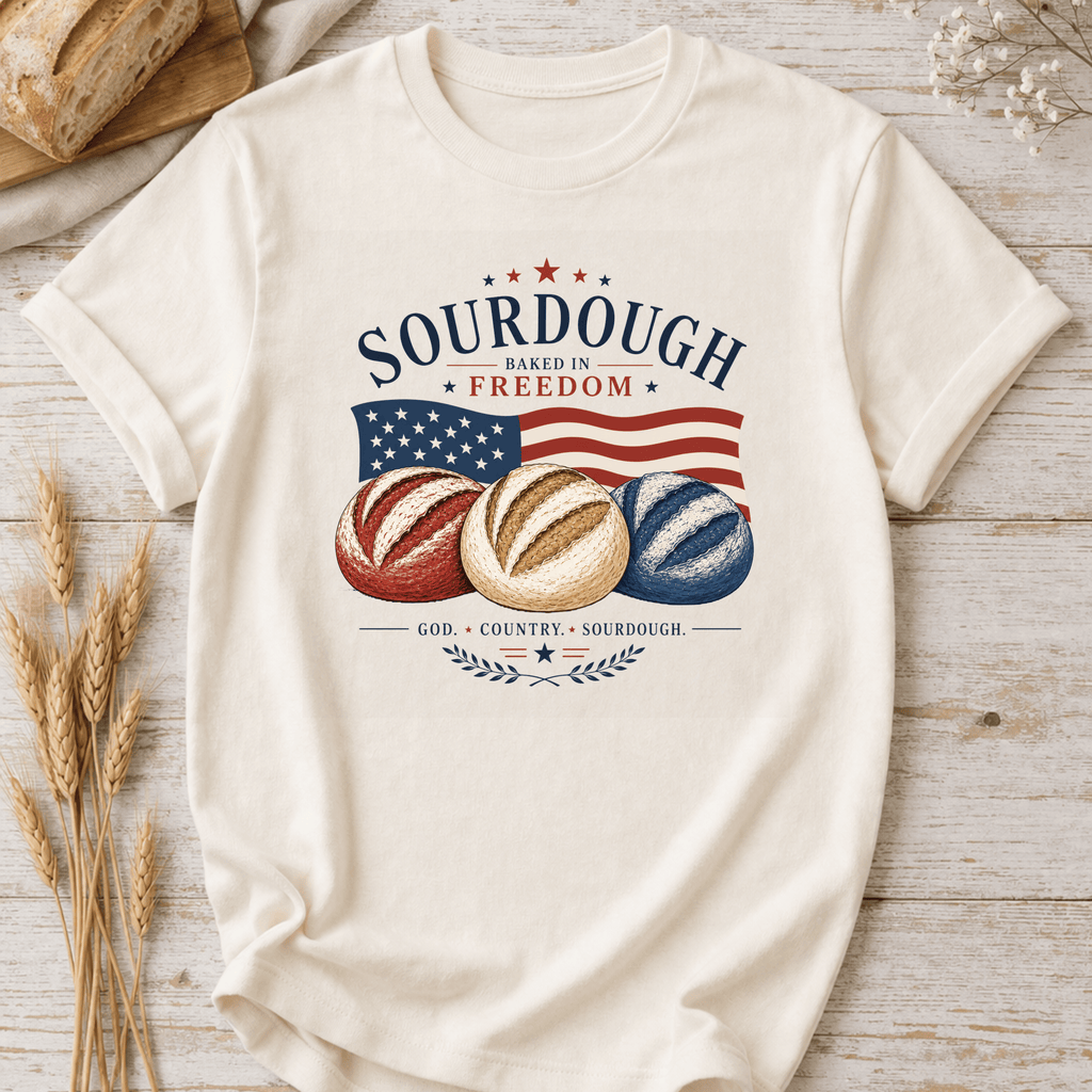 Red White and Blue Sourdough T-Shirt